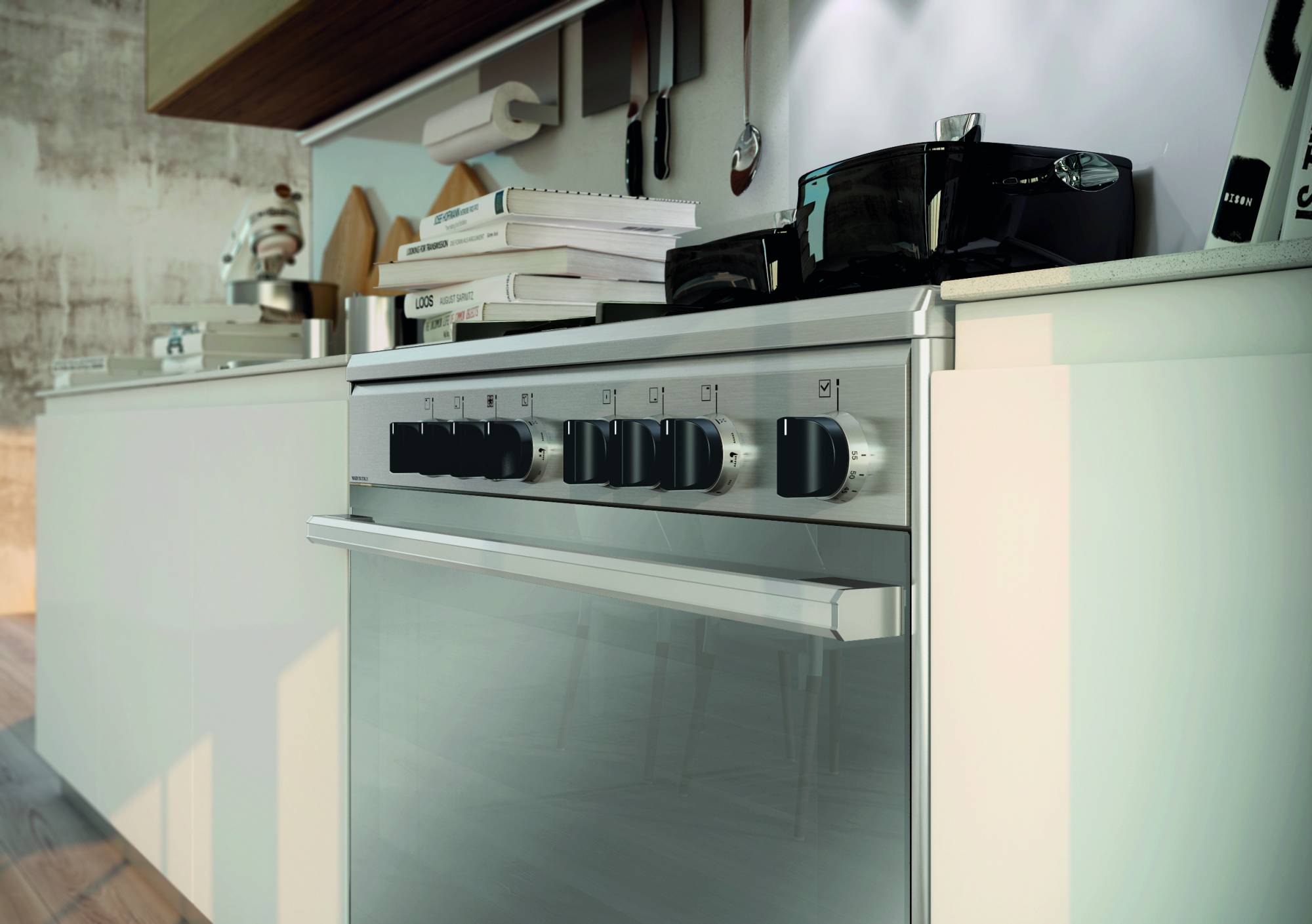 Glem Unica G Dual Fuel 5 Gas Burner Range Cooker 90cm