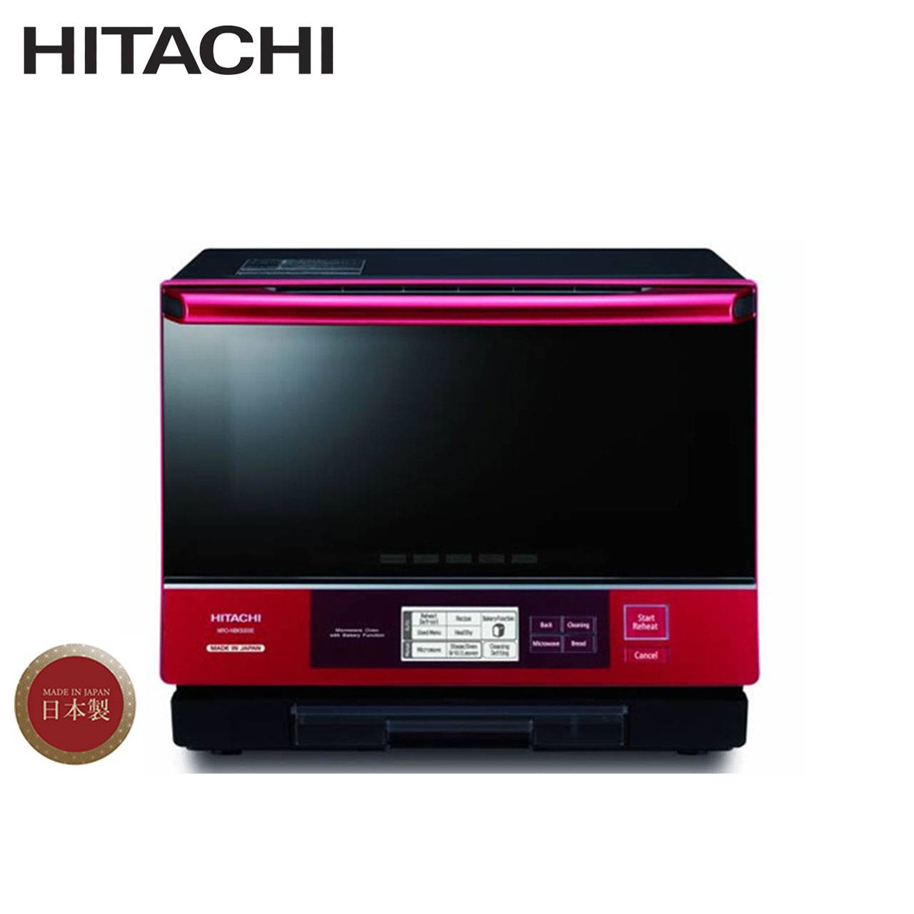 Hitachi MRONBK5000E Made In Japan Steam Microwave Oven 33L (Red)