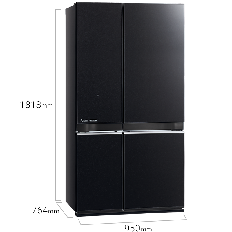 Mitsubishi MRL78EN GBK 4 Door 710L Neuro Inverter French Door with