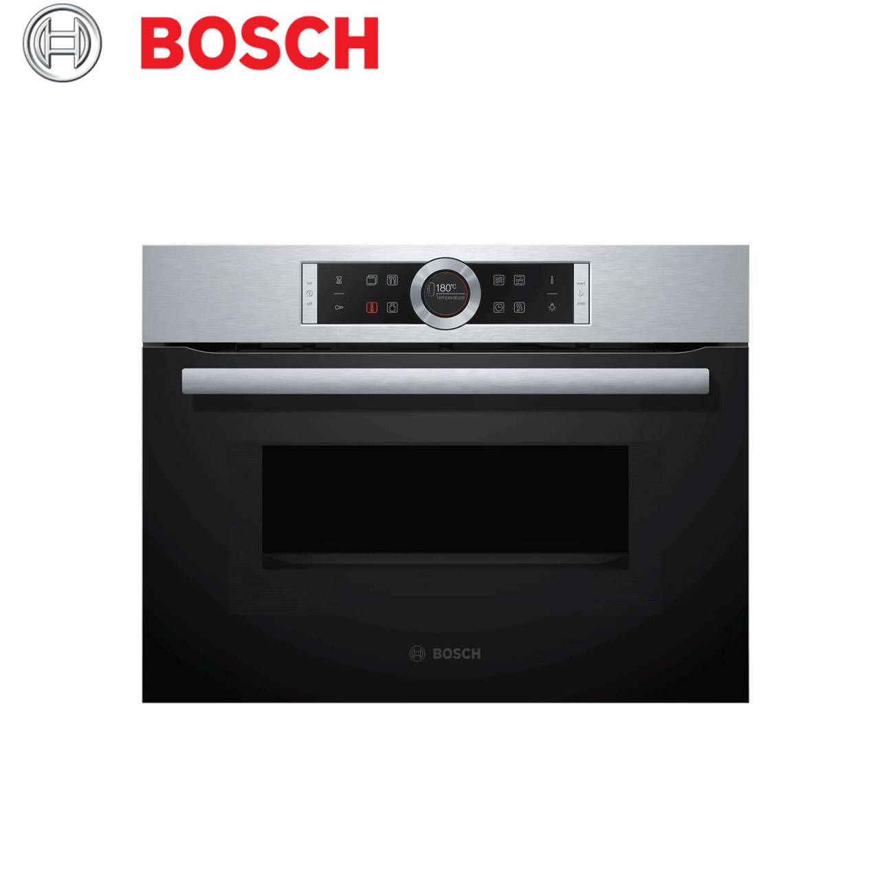 Bosch CMG633BS1B Serie 8 Builtin Compact Oven with Microwave Function