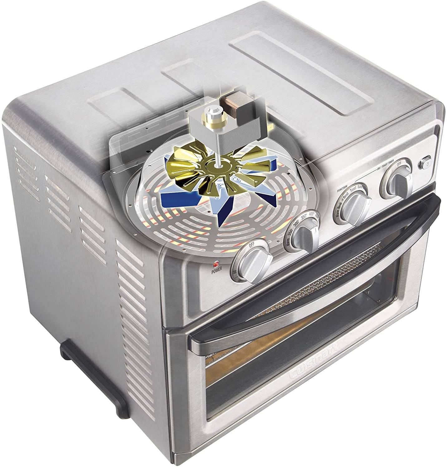 Cuisinart TOA60 Air Fryer Toaster Convection Oven 17L (Stainless Steel)