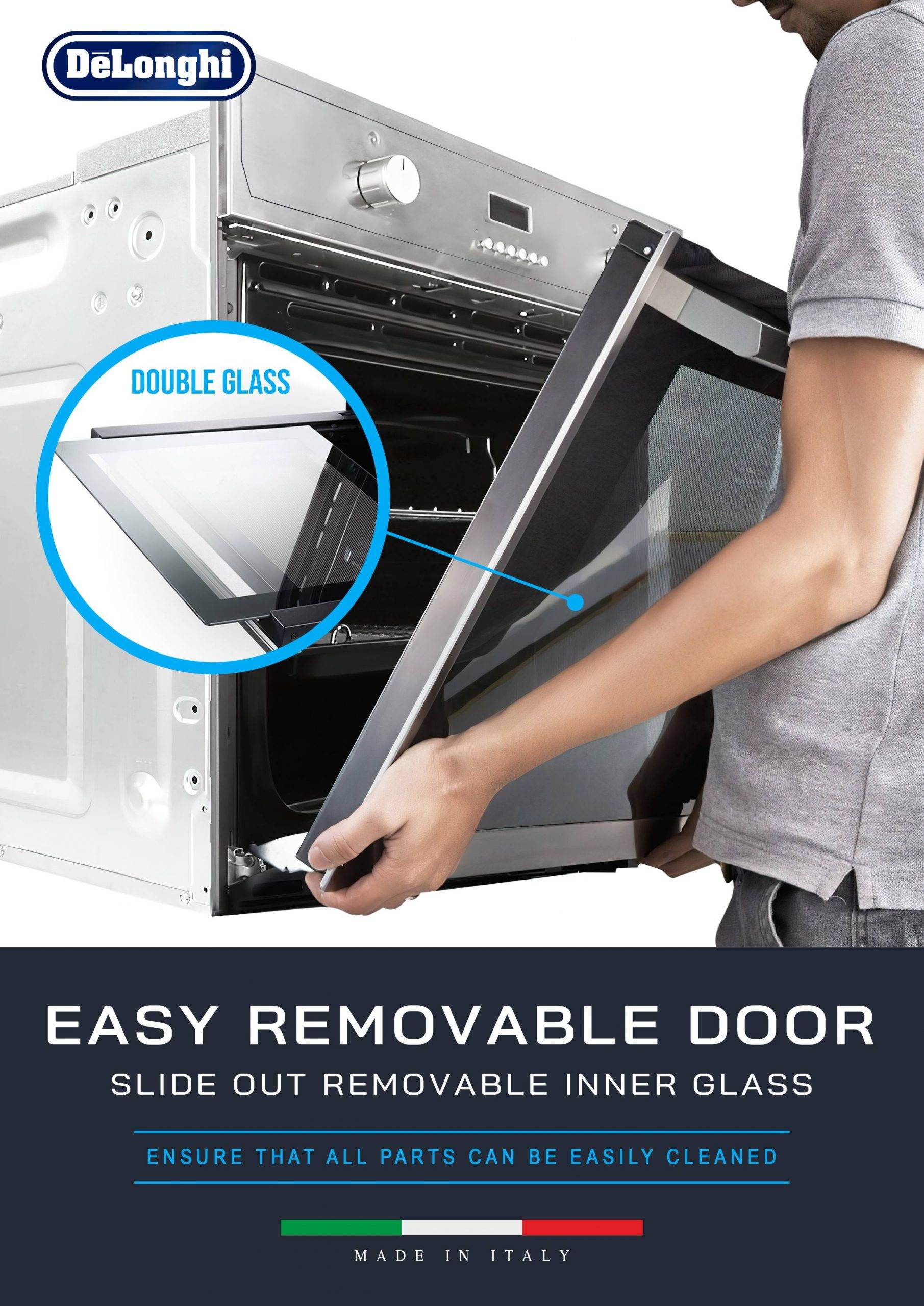 Delonghi DBO6300 Builtin Oven 59L 9 Functions Made in Italy