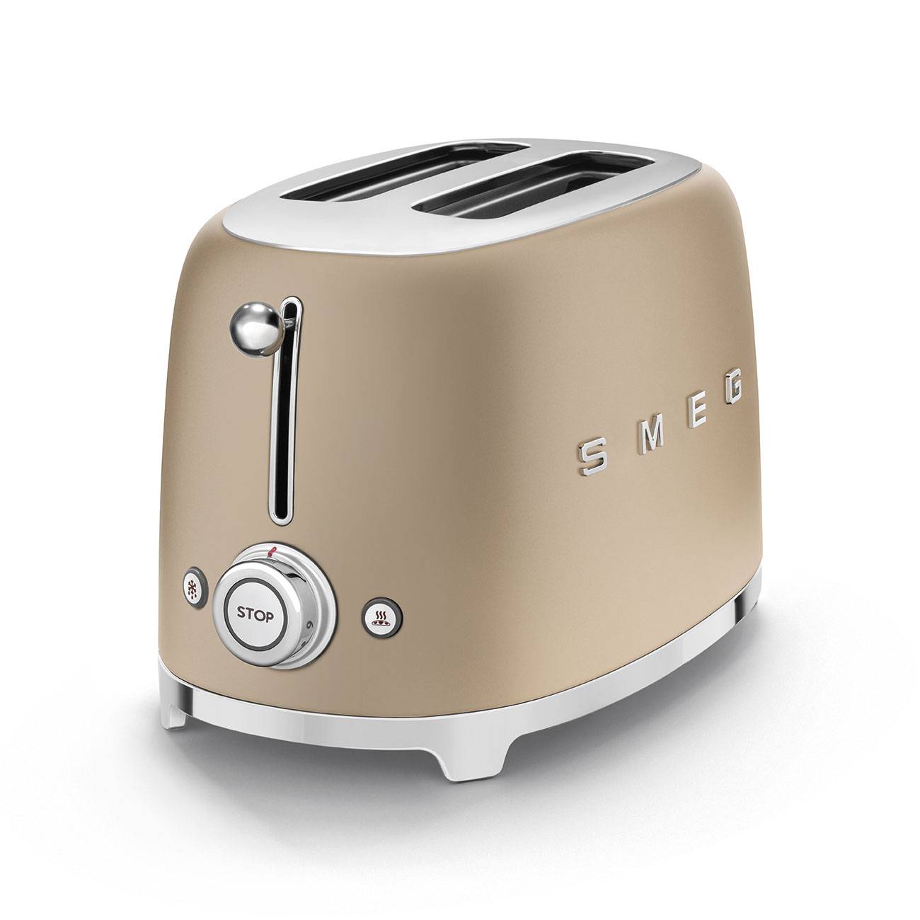 Smeg 50’s Retro Style TSF01 Matte Finish 2 Slice Toaster ( Matte Gold