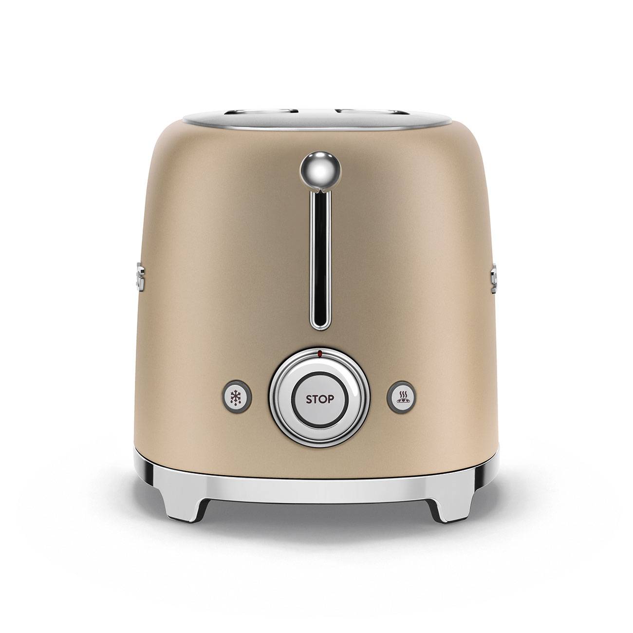 Smeg 50’s Retro Style TSF01 Matte Finish 2 Slice Toaster ( Matte Gold