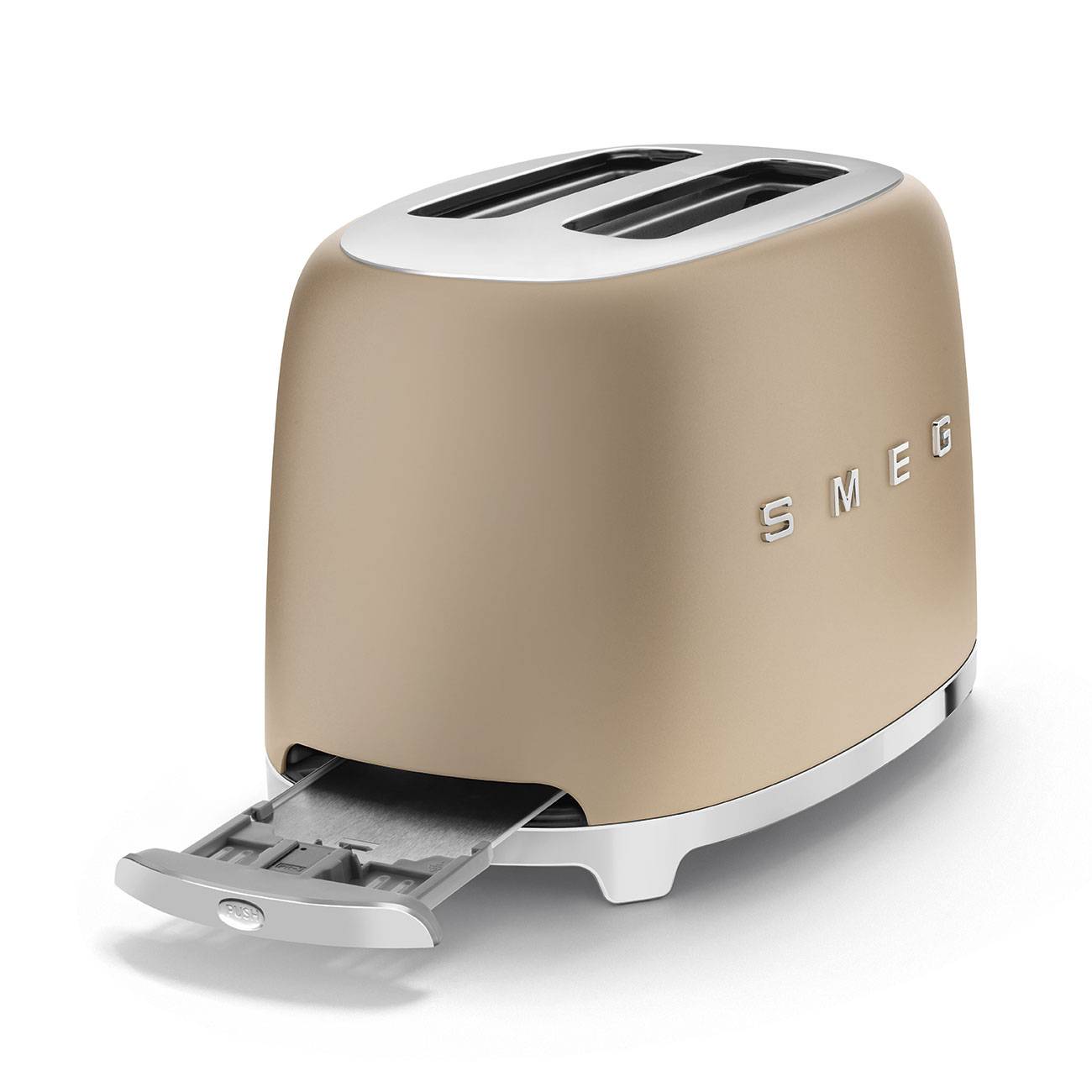 Smeg 50’s Retro Style TSF01 Matte Finish 2 Slice Toaster ( Matte Gold