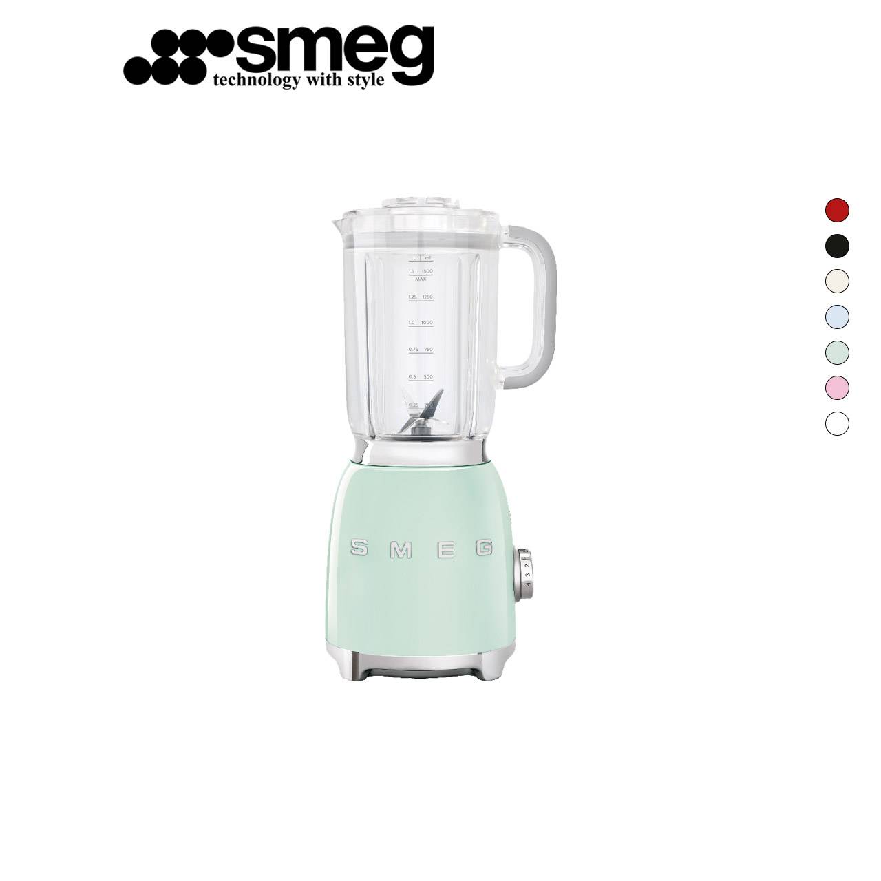 Smeg BLF01 50’s Retro Style Blender (Black / Cream / Pastel Blue / Red