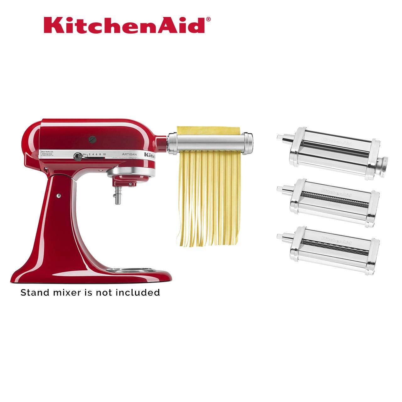 KitchenAid KSMPRA Piece Pasta Roller Cutter Attachment Set