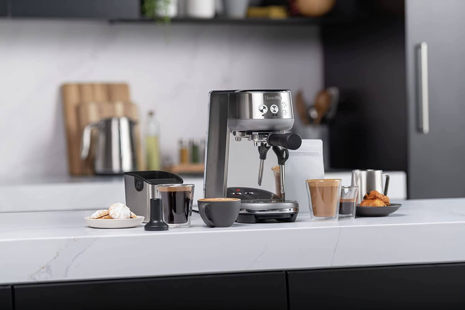 Breville BES450 Bambino Espresso Coffee Machine (Brushed Stainless Steel)