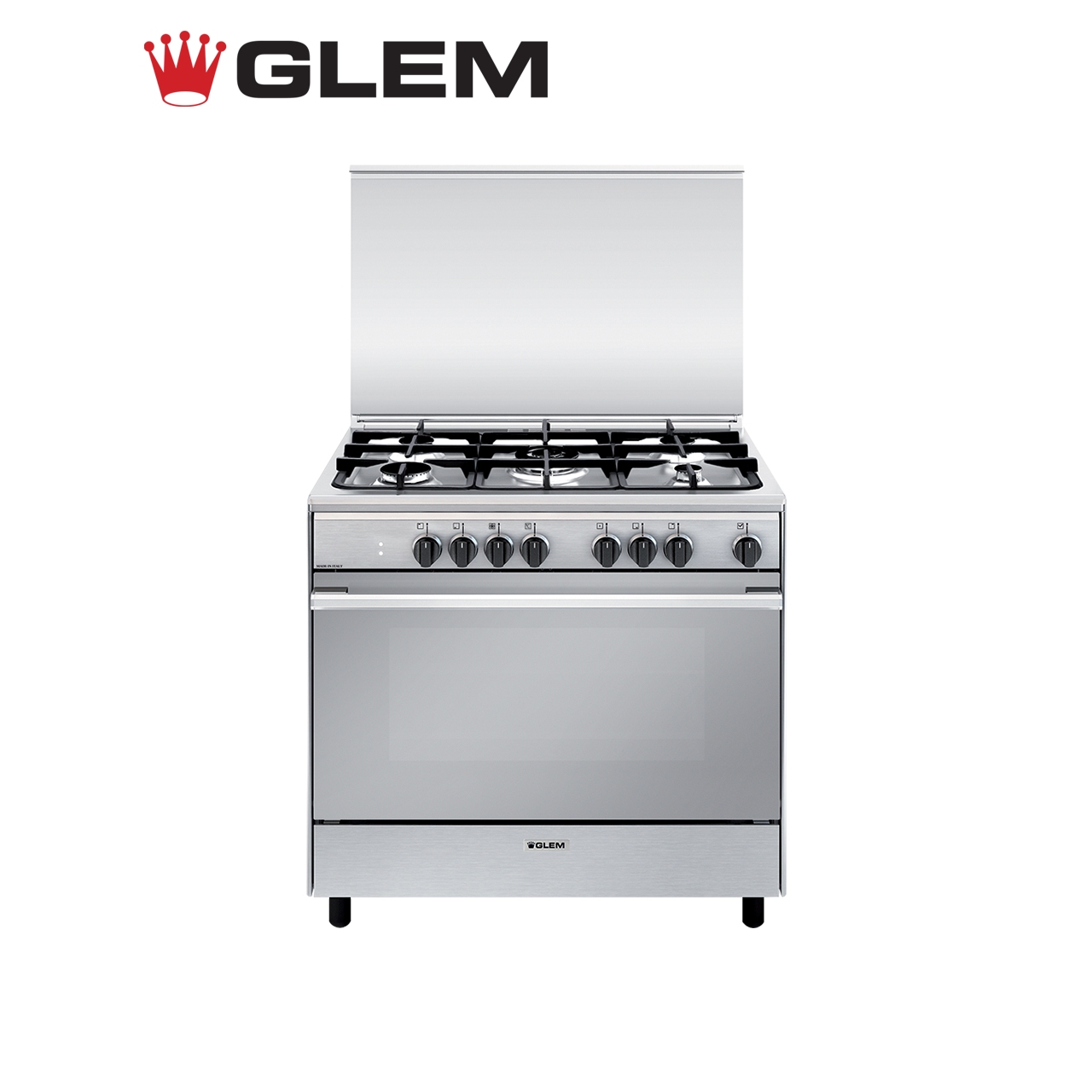 Glem Unica G Dual Fuel 5 Gas Burner Range Cooker 90cm