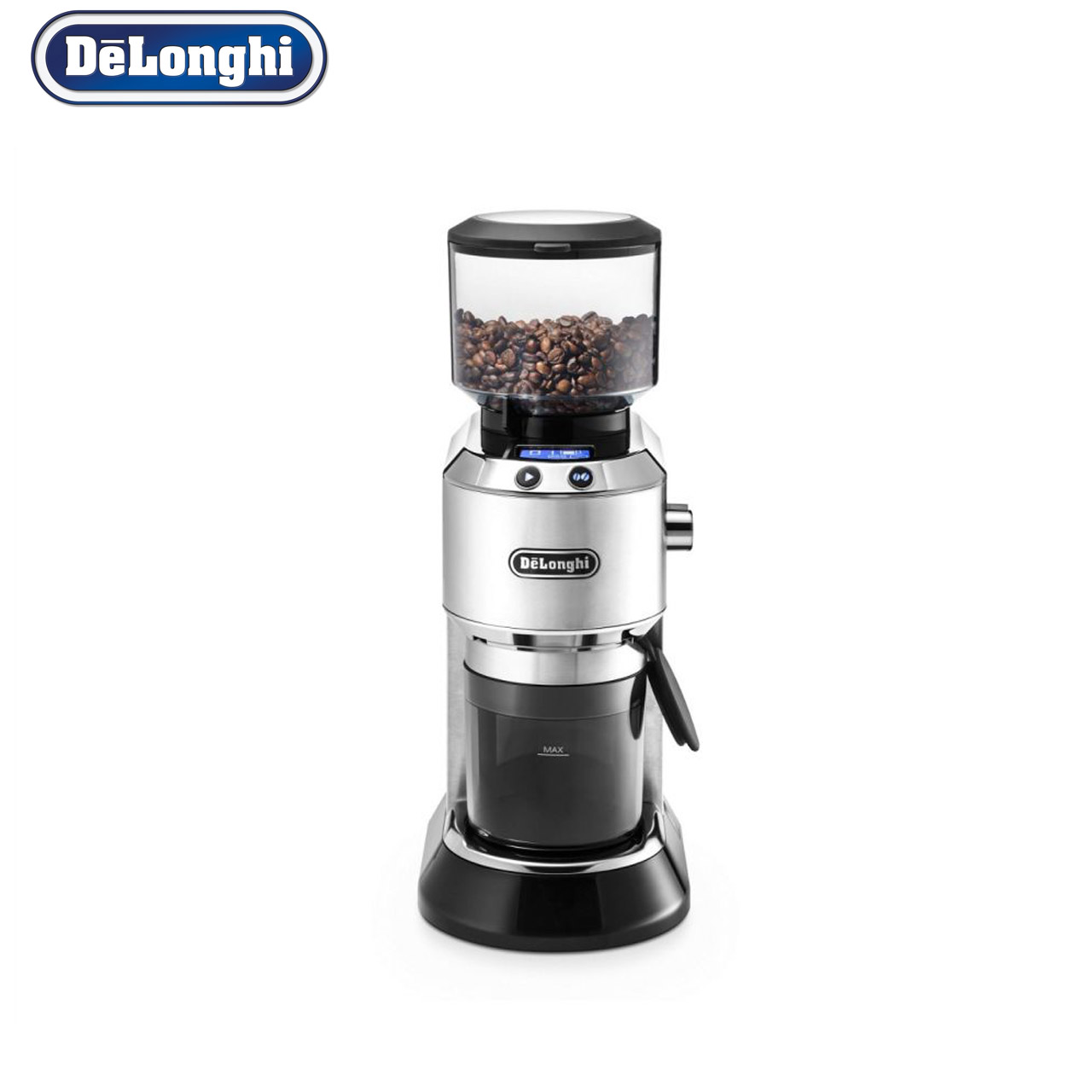 Delonghi KG521.M Dedica Conical Burr Coffee Bean Grinder (Silver)