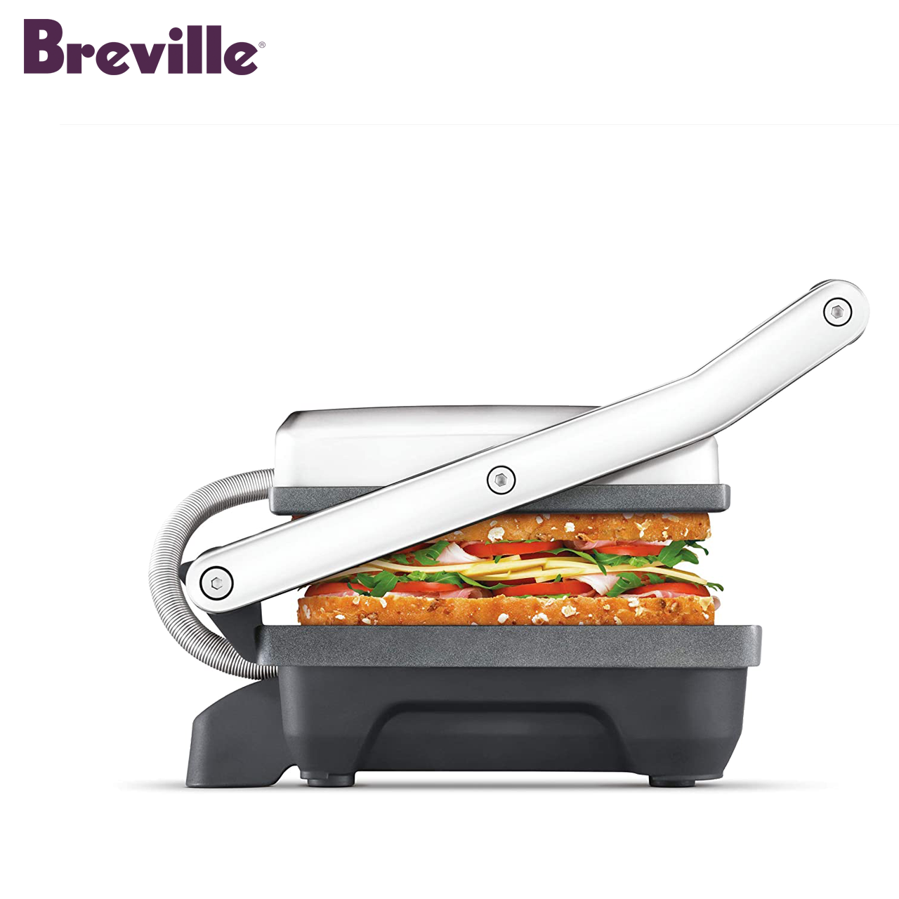 Breville BSG220 Toast & Melt Grill & Sandwich Maker (Brushed Stainless